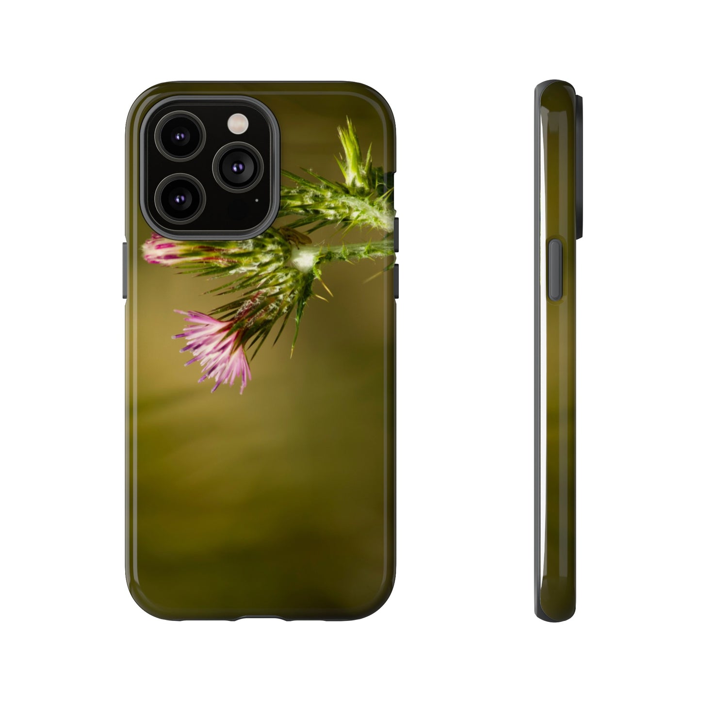 Solitary Thistle's Promise - Phone Case