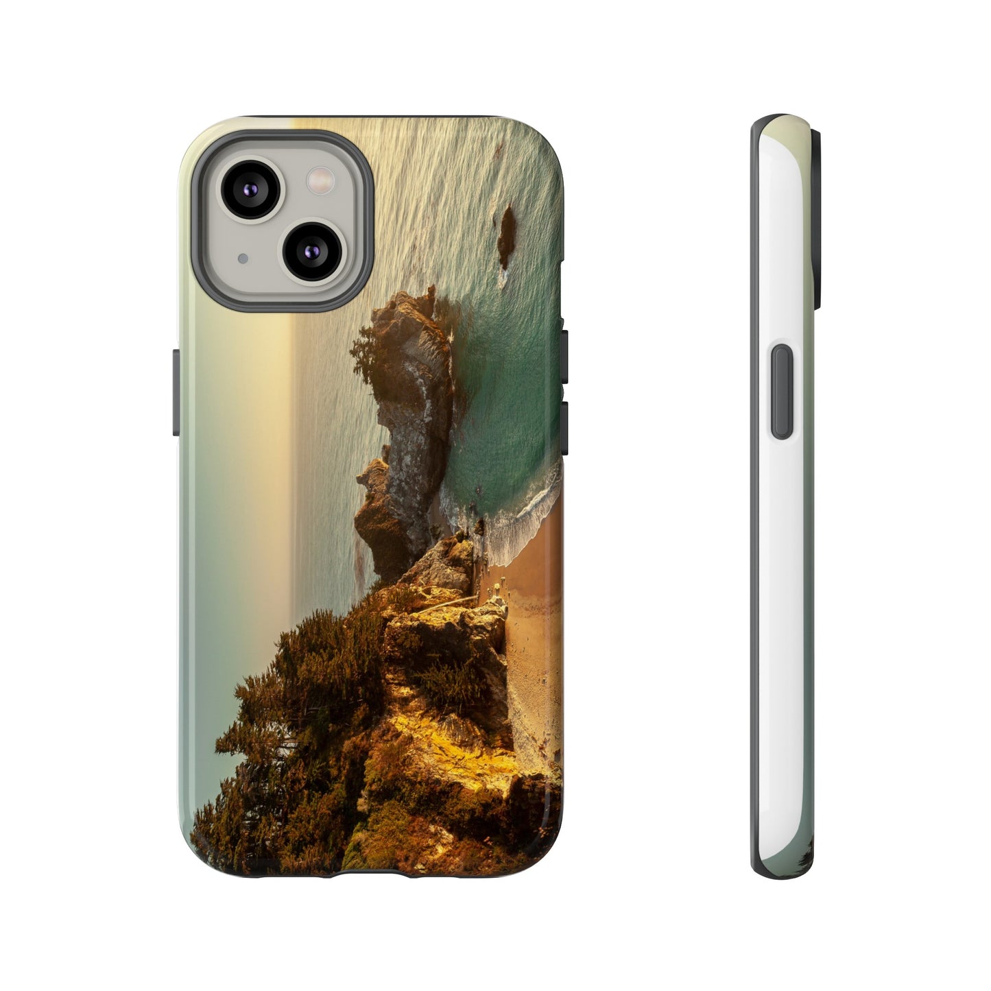 Golden Embrace: McWay Cove at Sunset - Phone Case