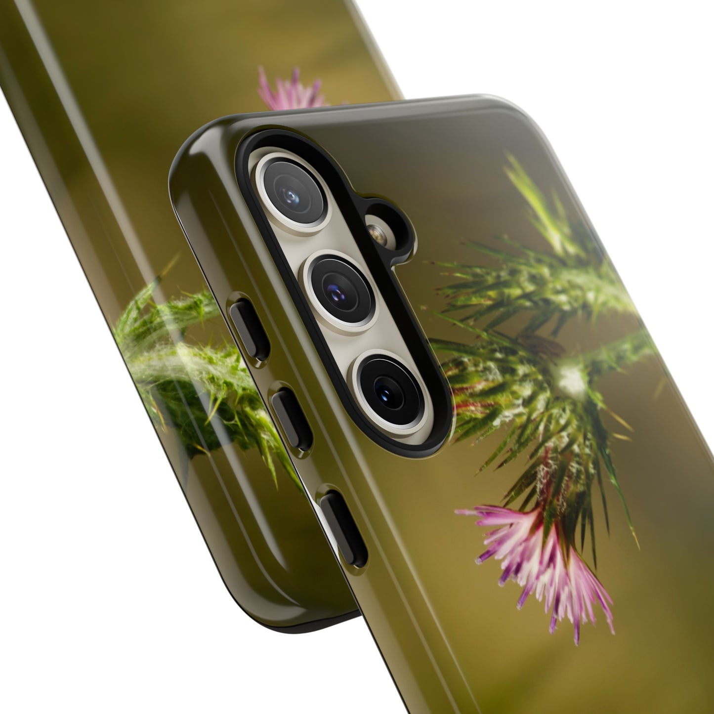 Solitary Thistle's Promise - Phone Case