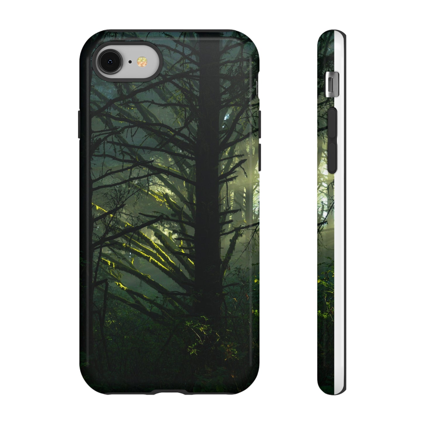 Forest Tapestry of Light and Shadow - Phone Case