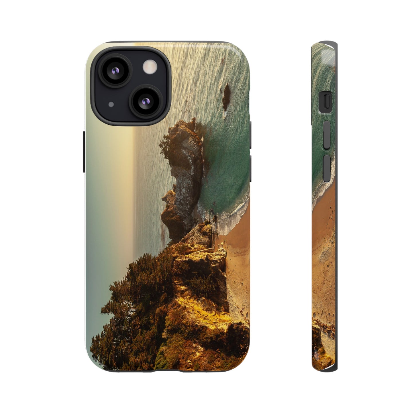 Golden Embrace: McWay Cove at Sunset - Phone Case