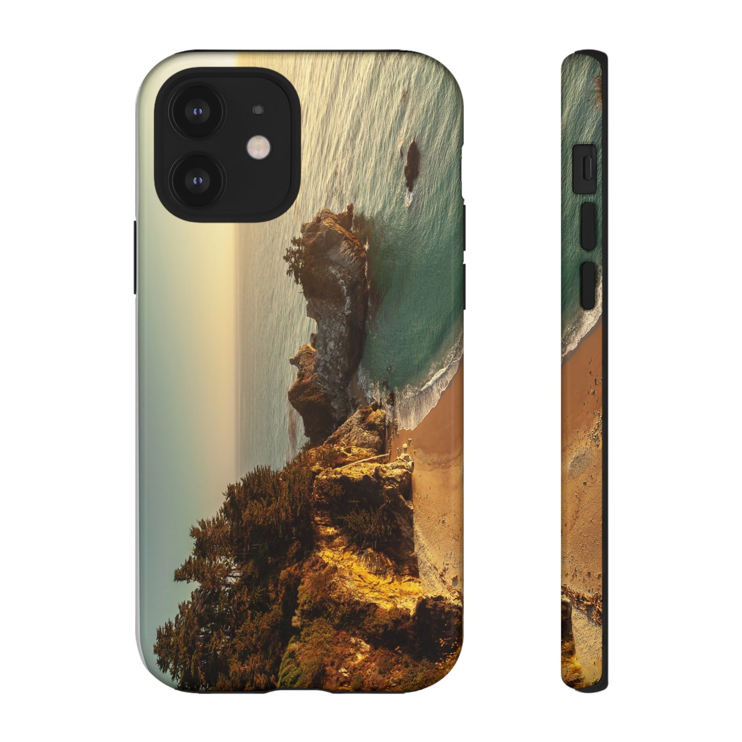 Golden Embrace: McWay Cove at Sunset - Phone Case