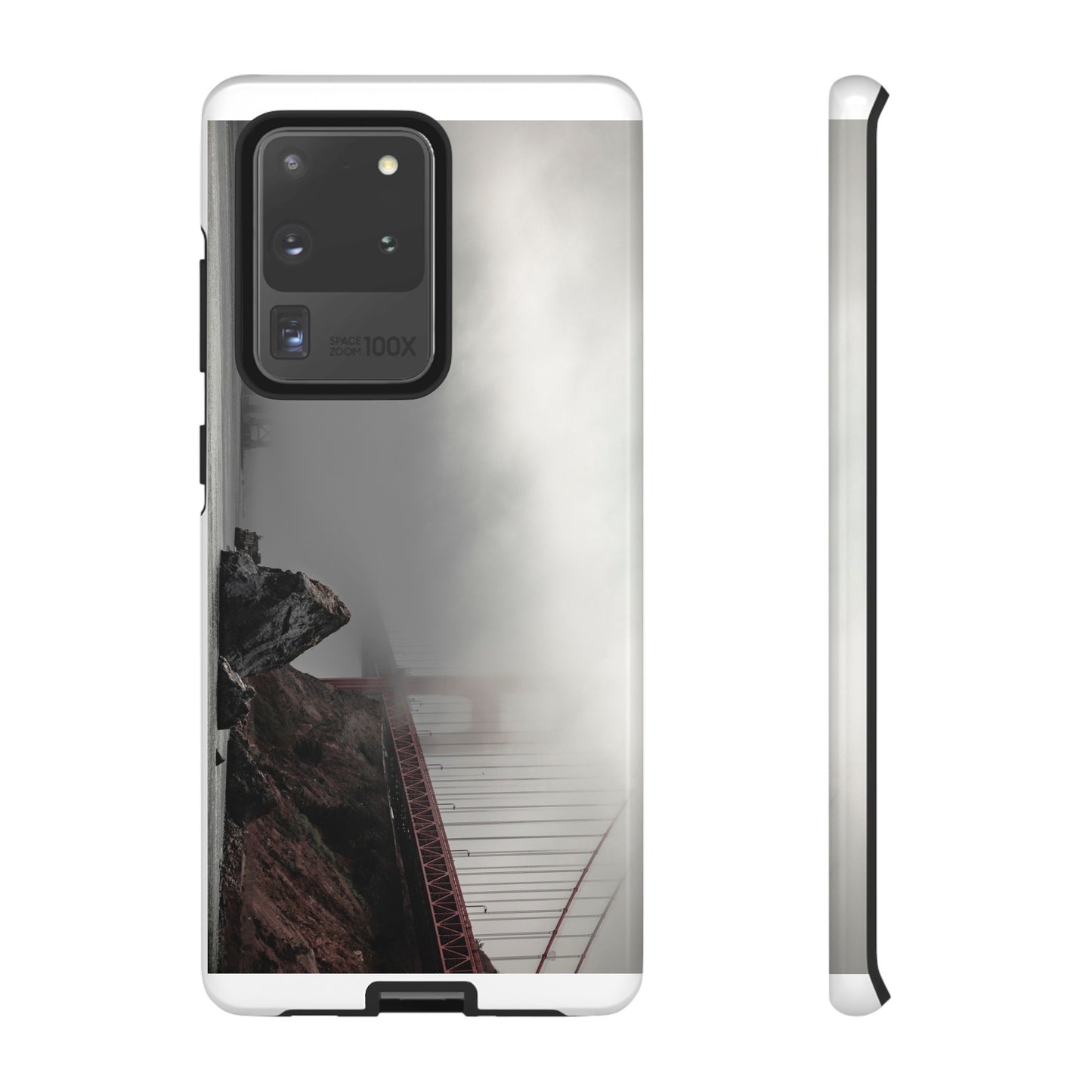 Veiled in Mist: The Golden Gate Bridge - Phone Case