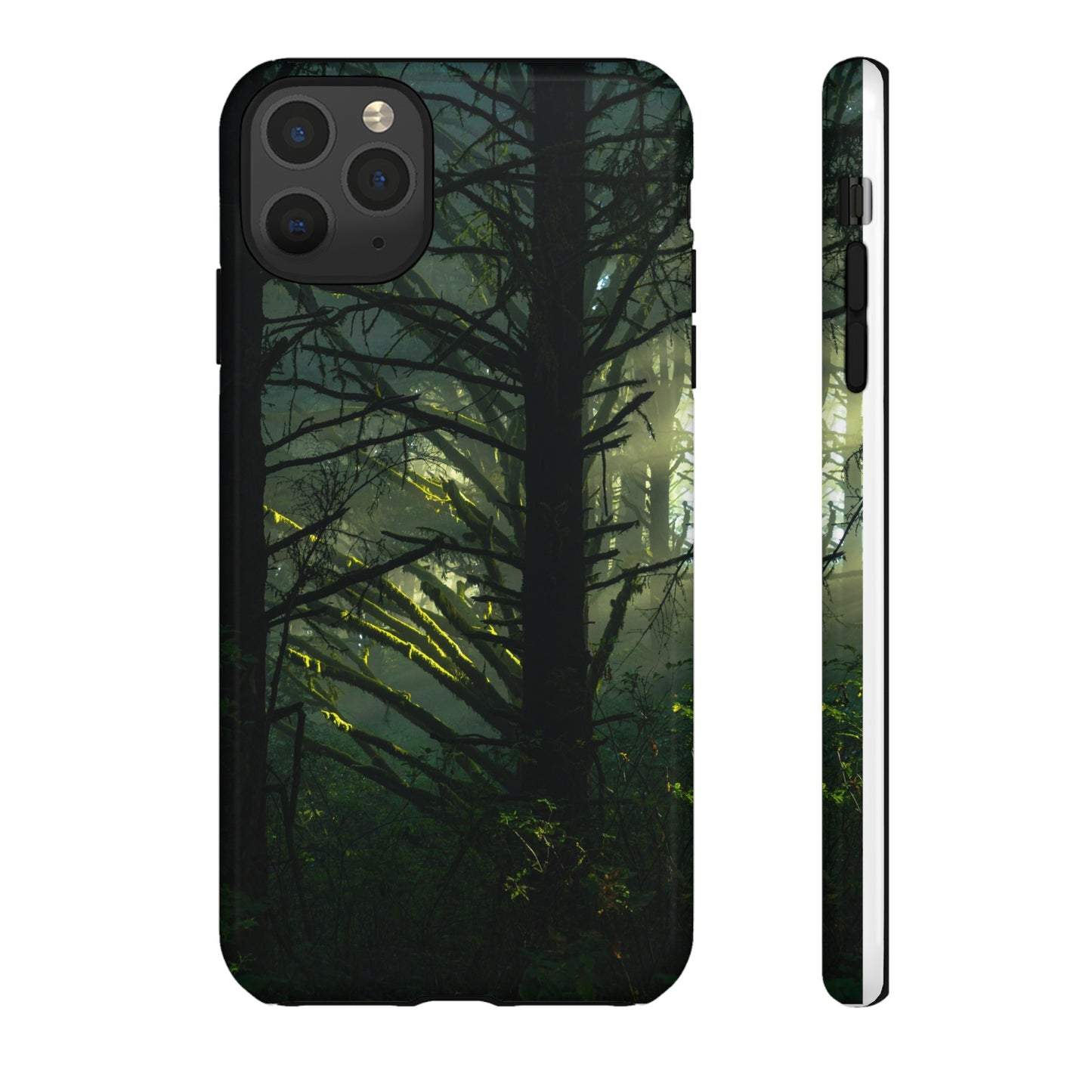 Forest Tapestry of Light and Shadow - Phone Case