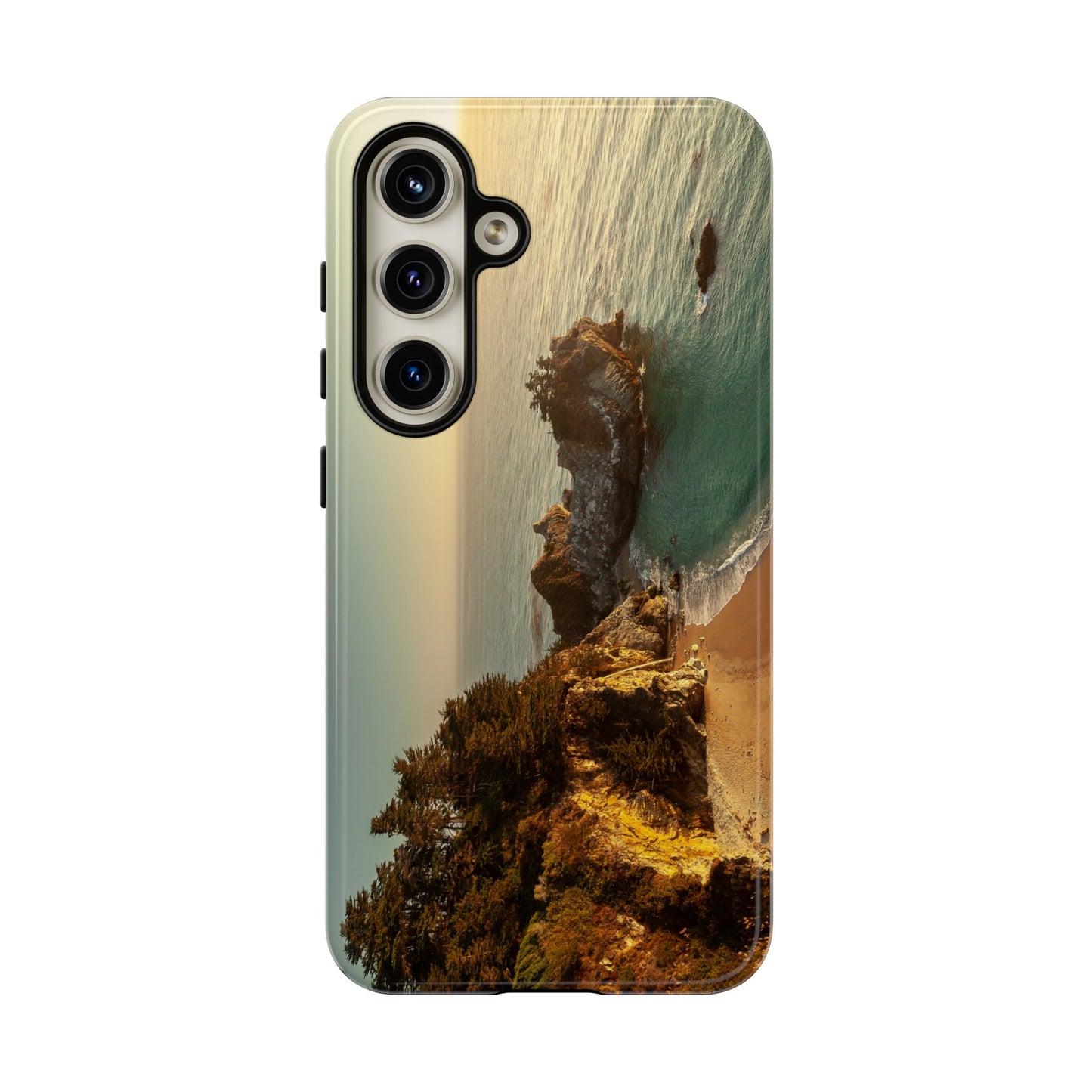 Golden Embrace: McWay Cove at Sunset - Phone Case