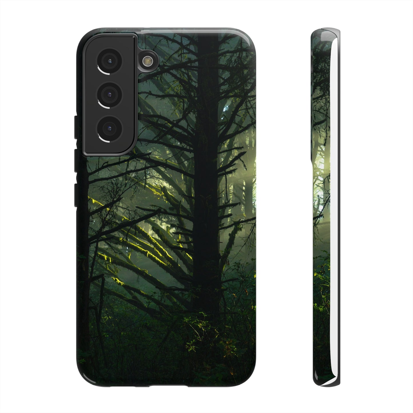 Forest Tapestry of Light and Shadow - Phone Case