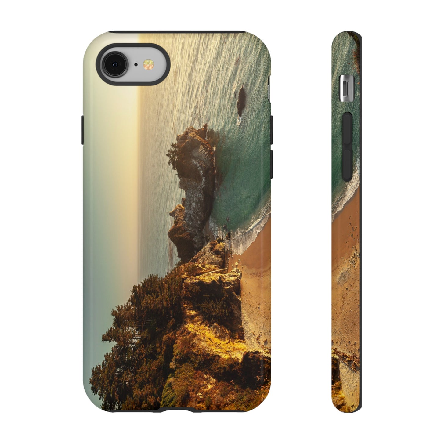 Golden Embrace: McWay Cove at Sunset - Phone Case