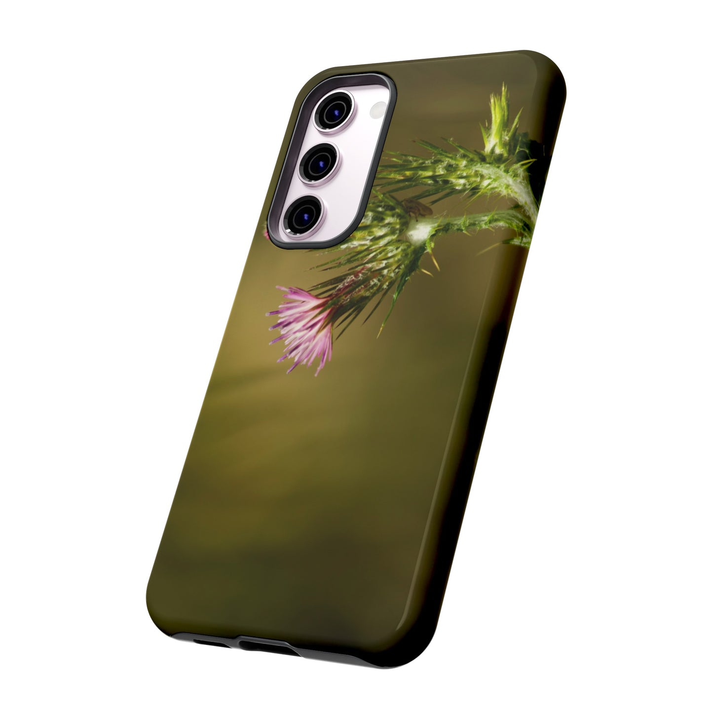 Solitary Thistle's Promise - Phone Case