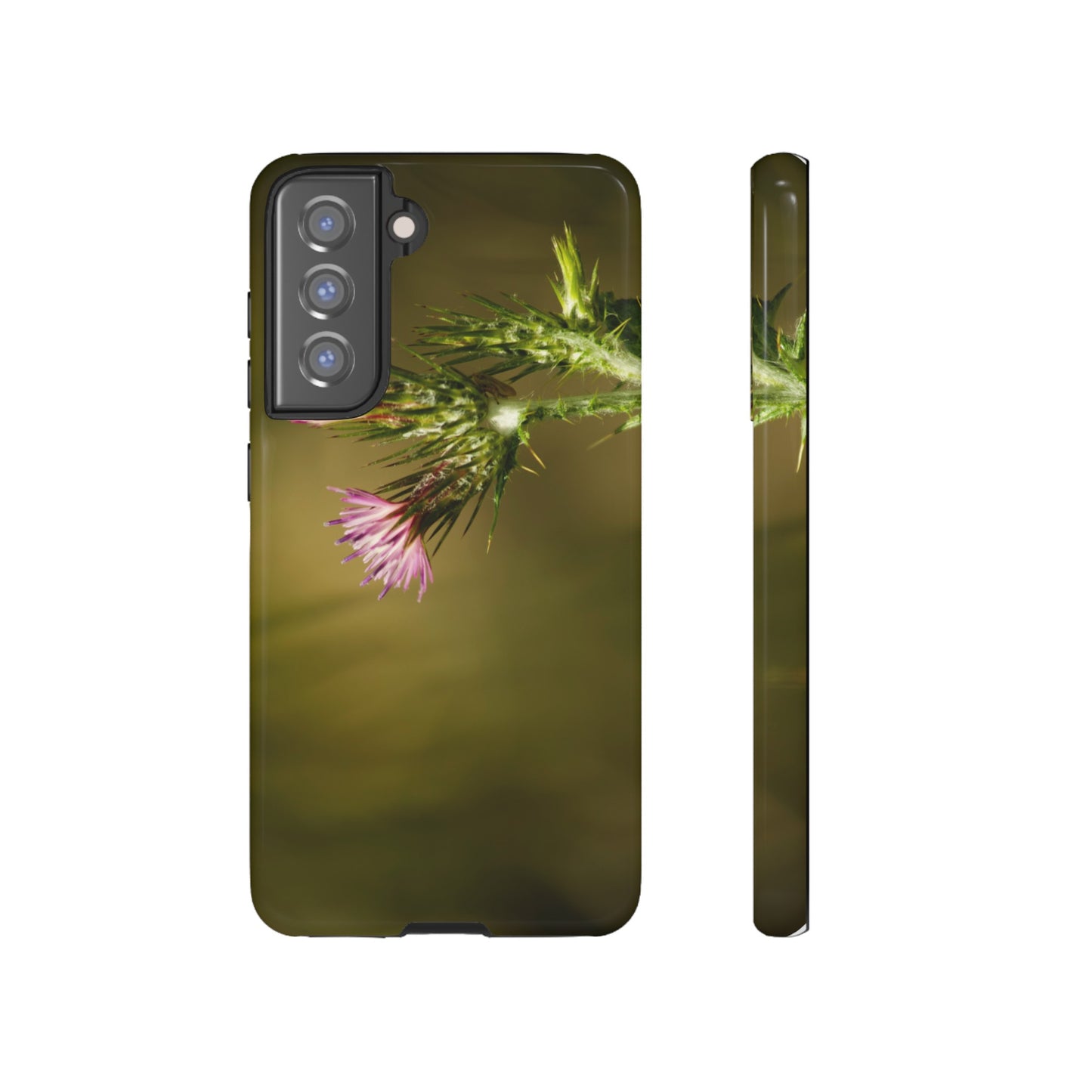 Solitary Thistle's Promise - Phone Case