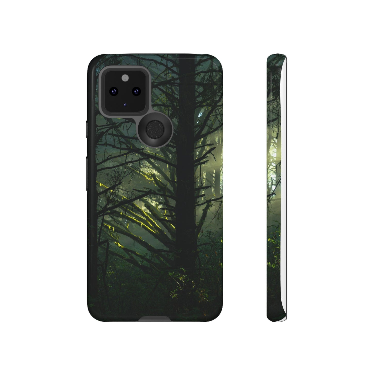 Forest Tapestry of Light and Shadow - Phone Case