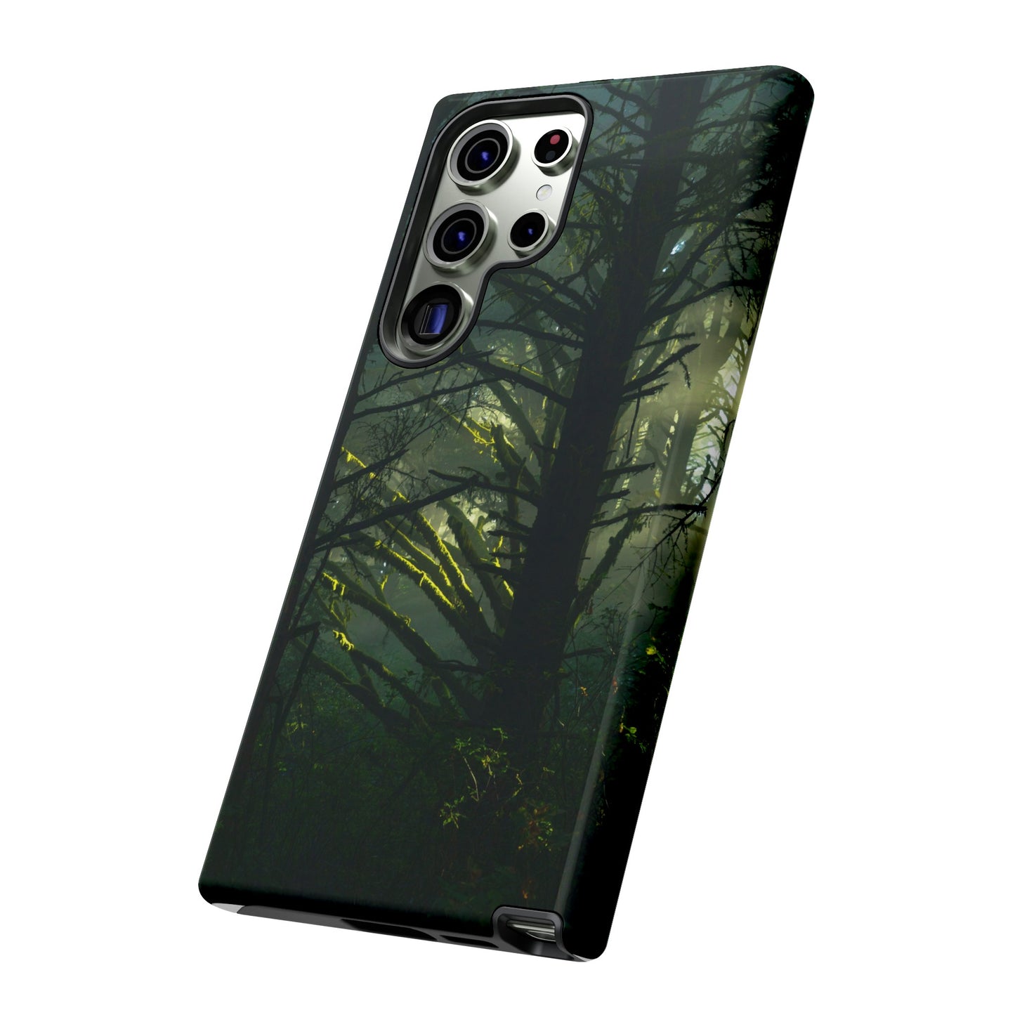 Forest Tapestry of Light and Shadow - Phone Case