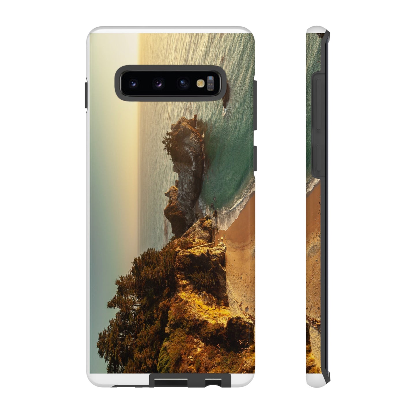 Golden Embrace: McWay Cove at Sunset - Phone Case