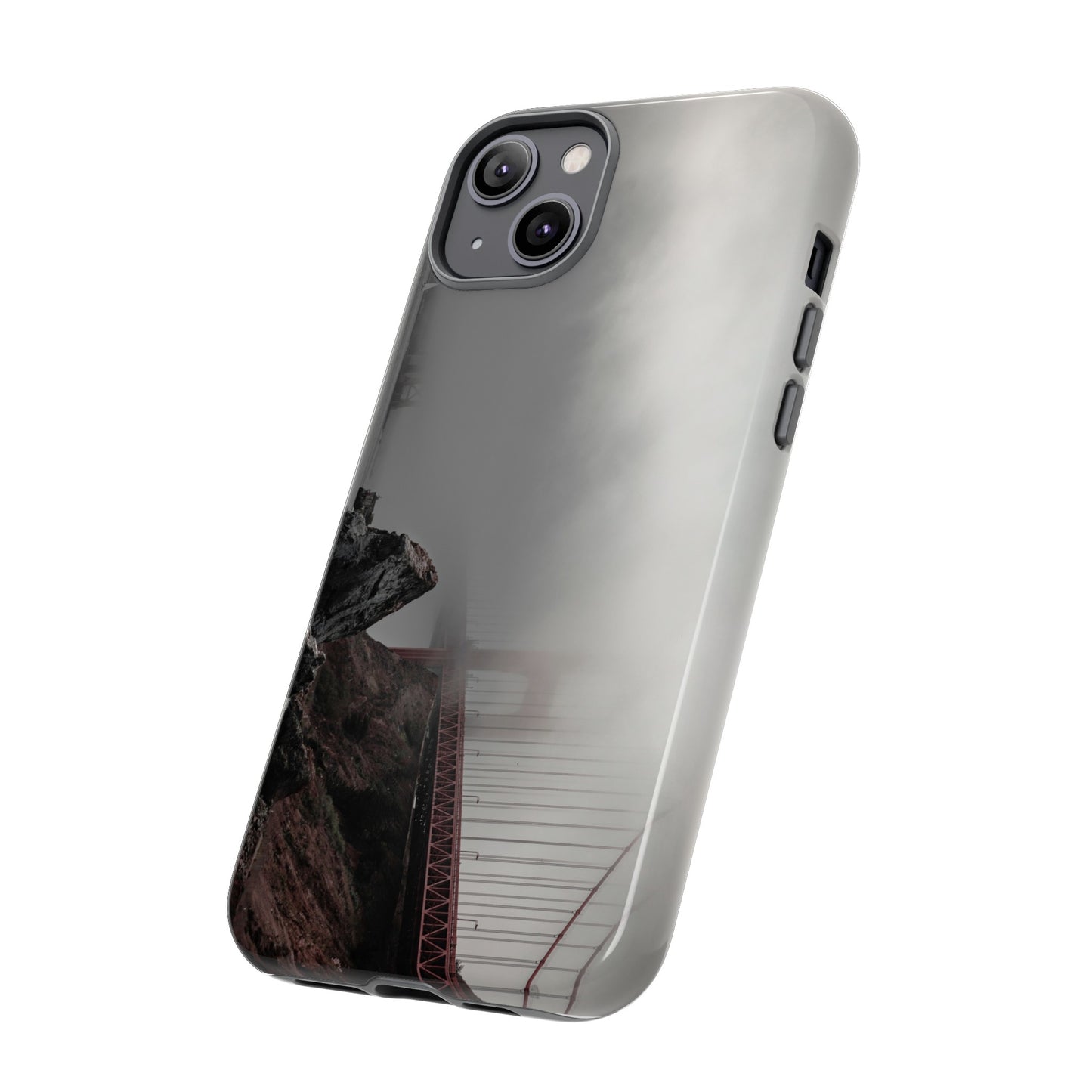 Veiled in Mist: The Golden Gate Bridge - Phone Case