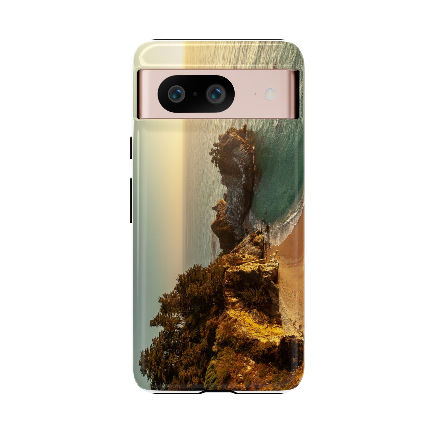 Golden Embrace: McWay Cove at Sunset - Phone Case