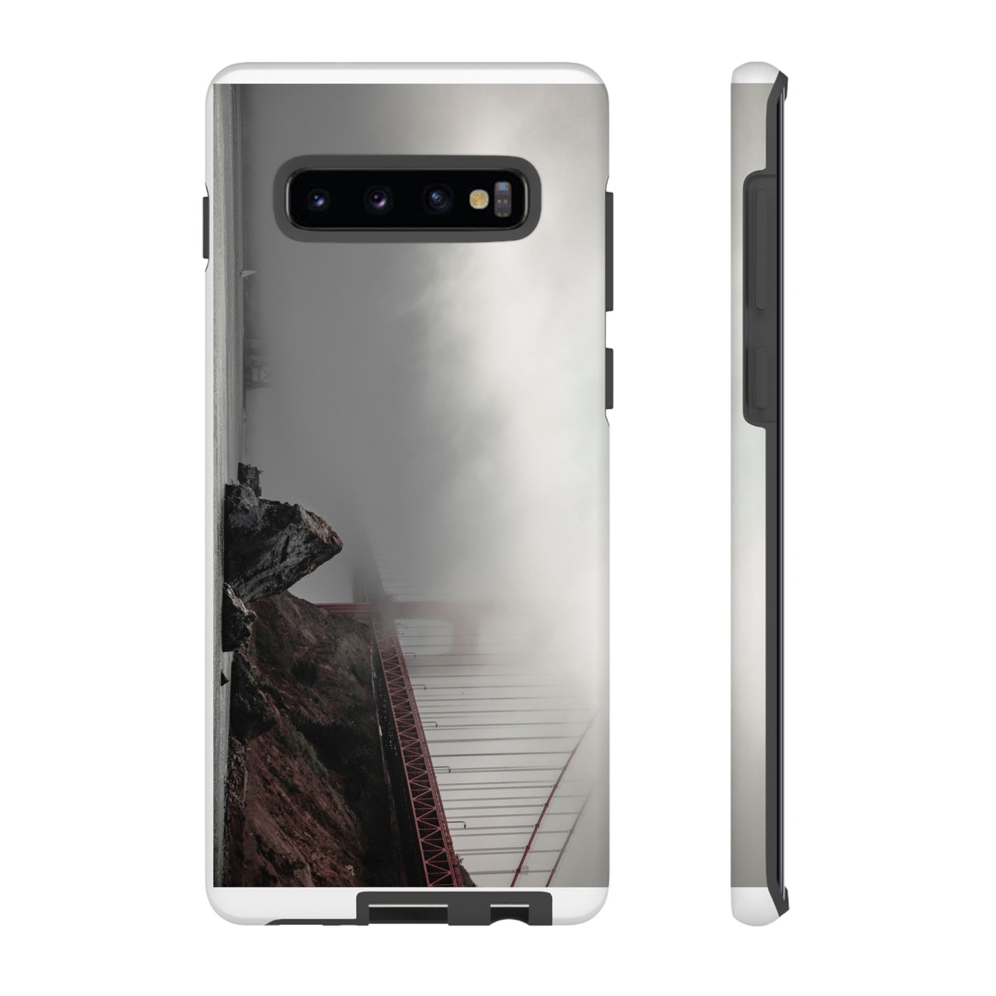 Veiled in Mist: The Golden Gate Bridge - Phone Case