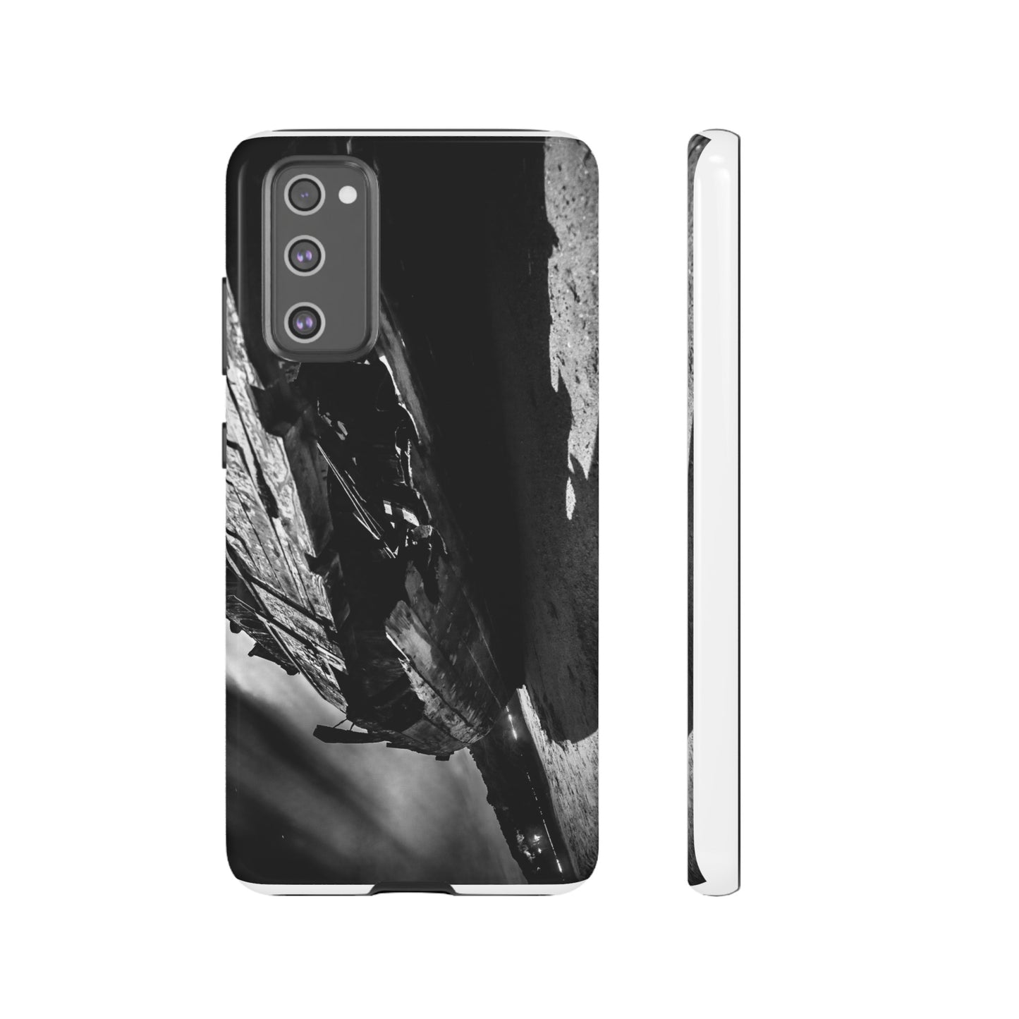 Shipwreck in Inverness (B&W) - Phone Case