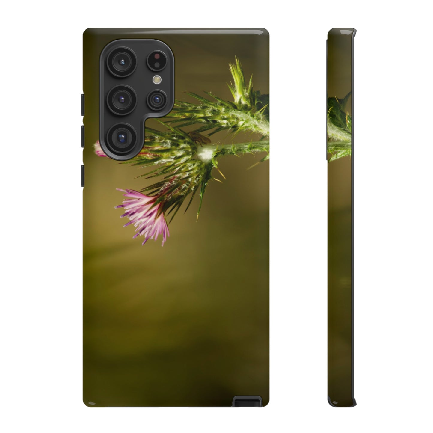 Solitary Thistle's Promise - Phone Case