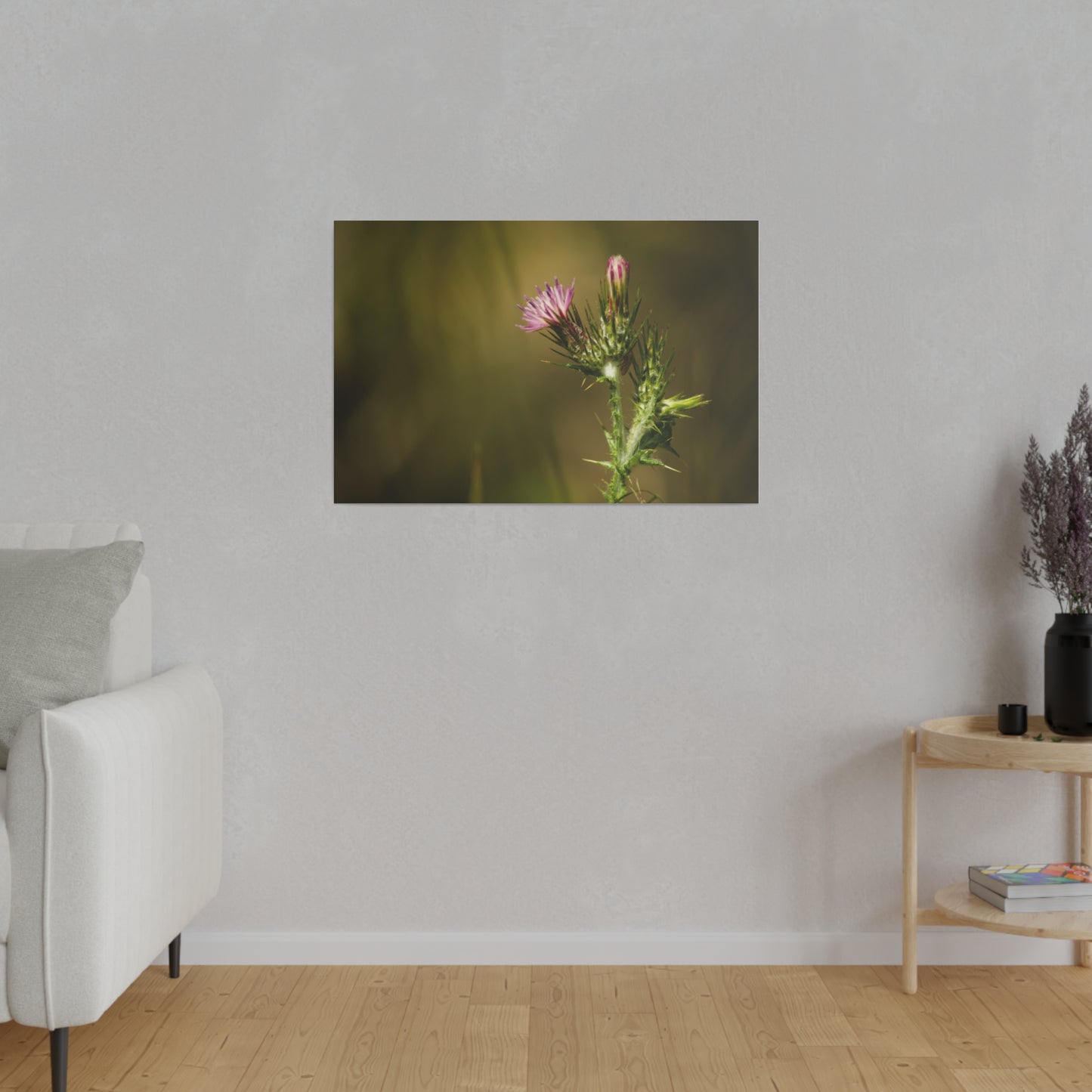 Solitary Thistle's Promise - Canvas