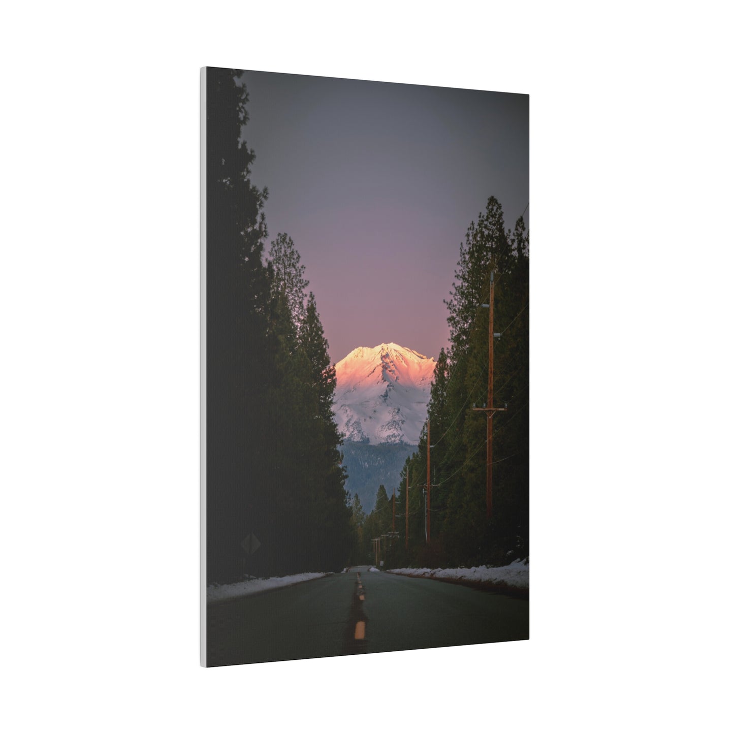 Setting Sun Over Mt. Shasta - Canvas