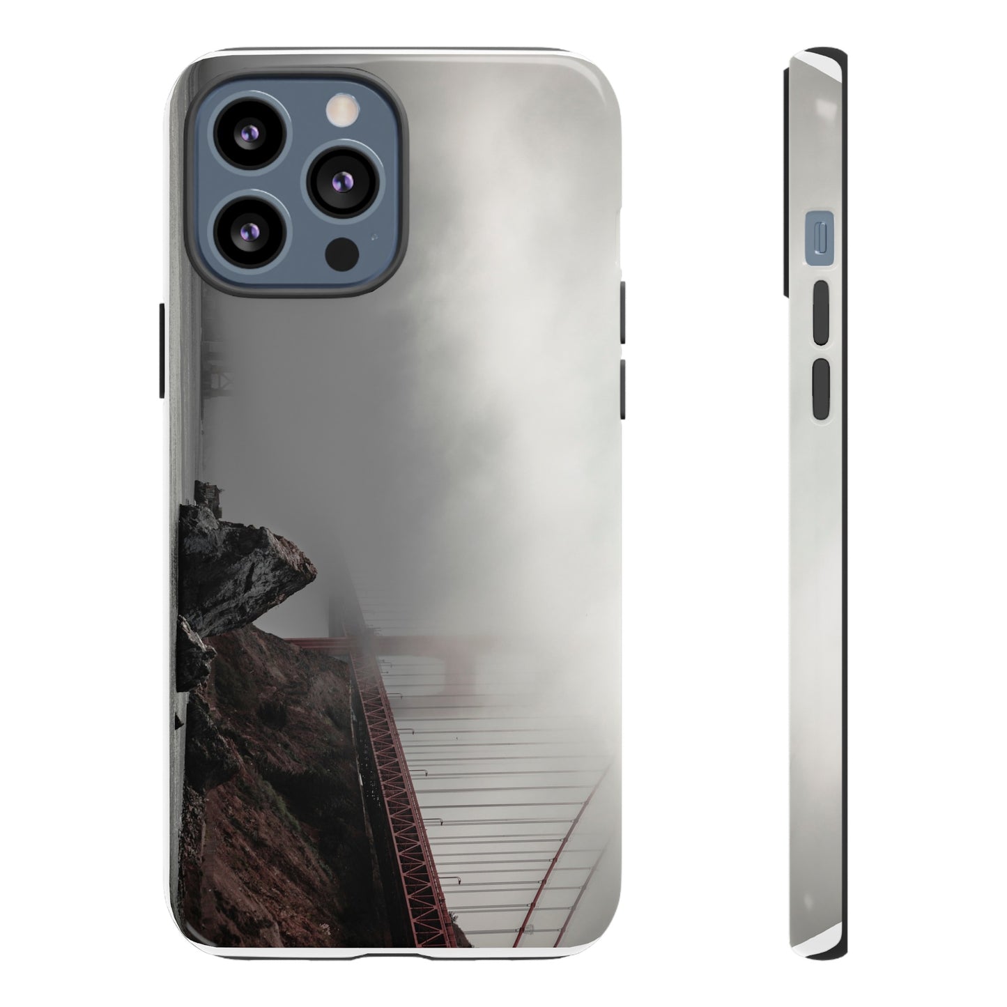 Veiled in Mist: The Golden Gate Bridge - Phone Case