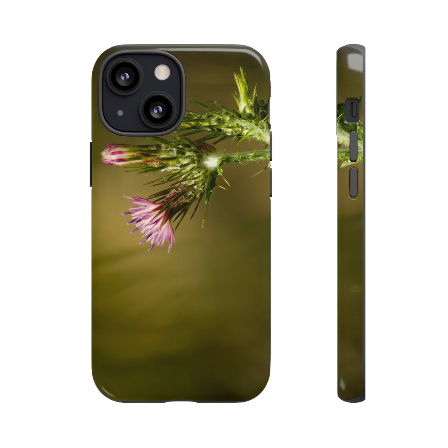 Solitary Thistle's Promise - Phone Case