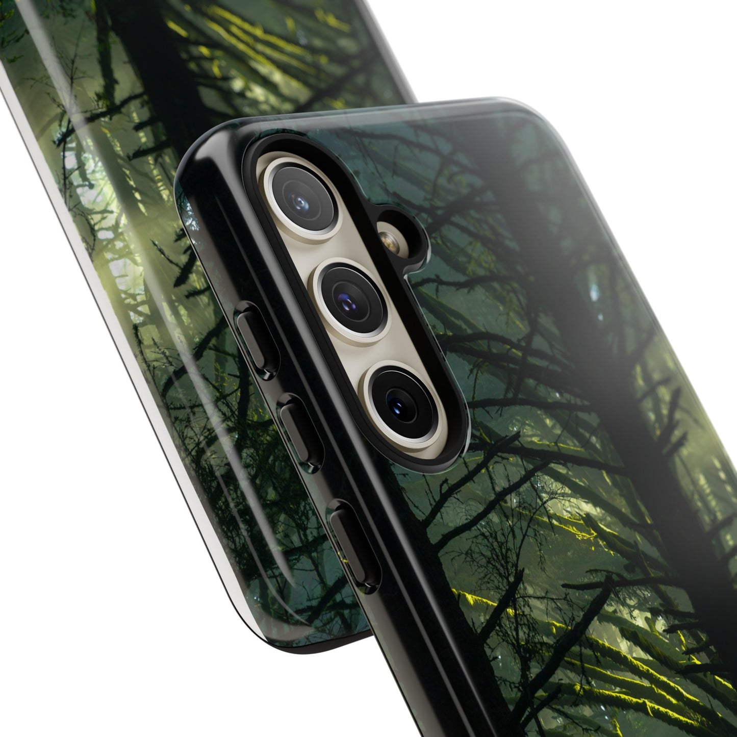 Forest Tapestry of Light and Shadow - Phone Case