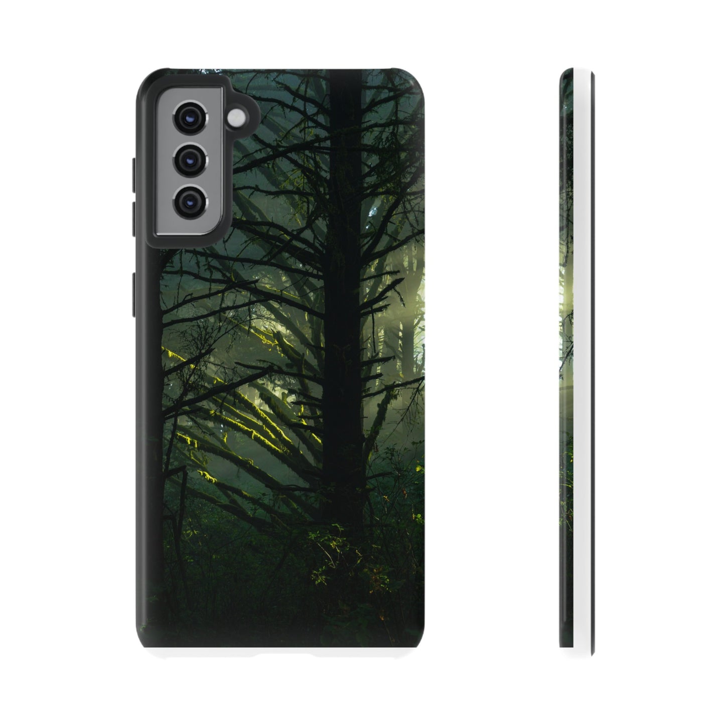 Forest Tapestry of Light and Shadow - Phone Case