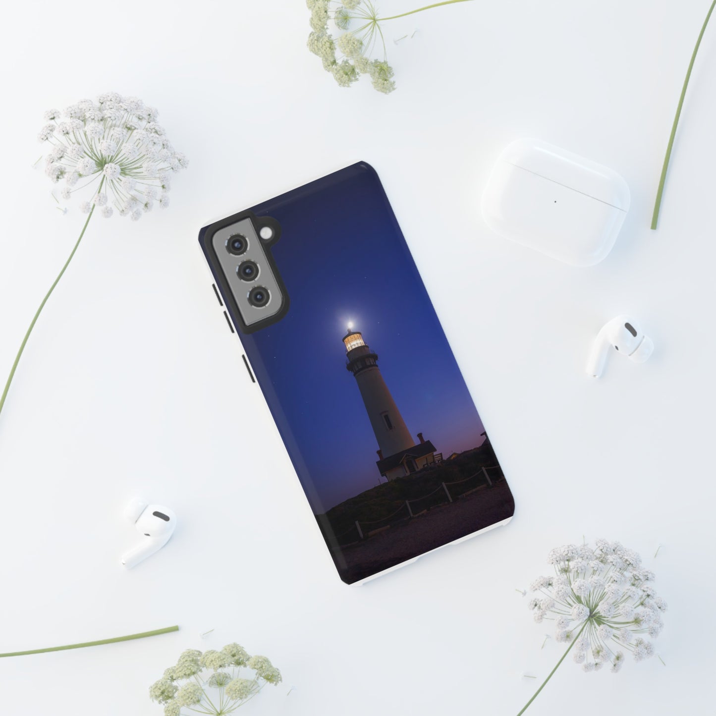 A Beacon of Light at Pigeon Point - Phone Case