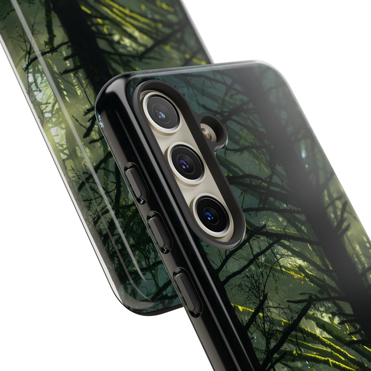 Forest Tapestry of Light and Shadow - Phone Case