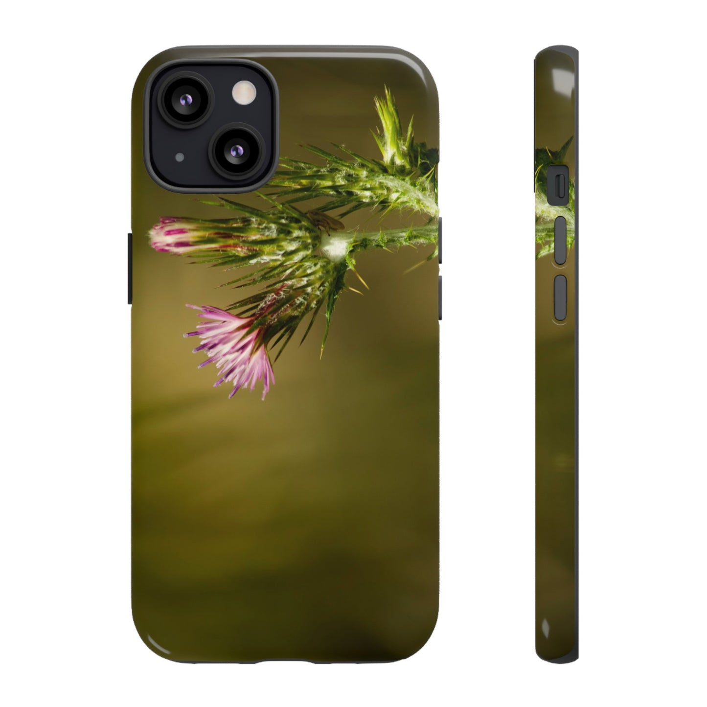 Solitary Thistle's Promise - Phone Case