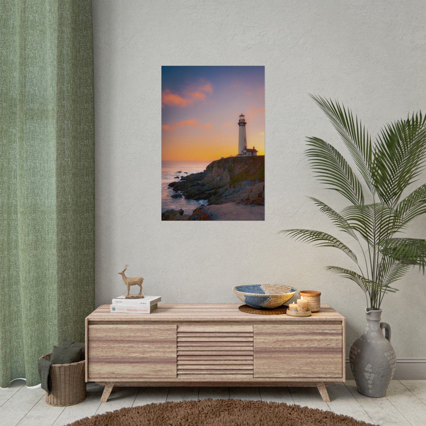 Sunset Symphony at Pigeon Point - Poster