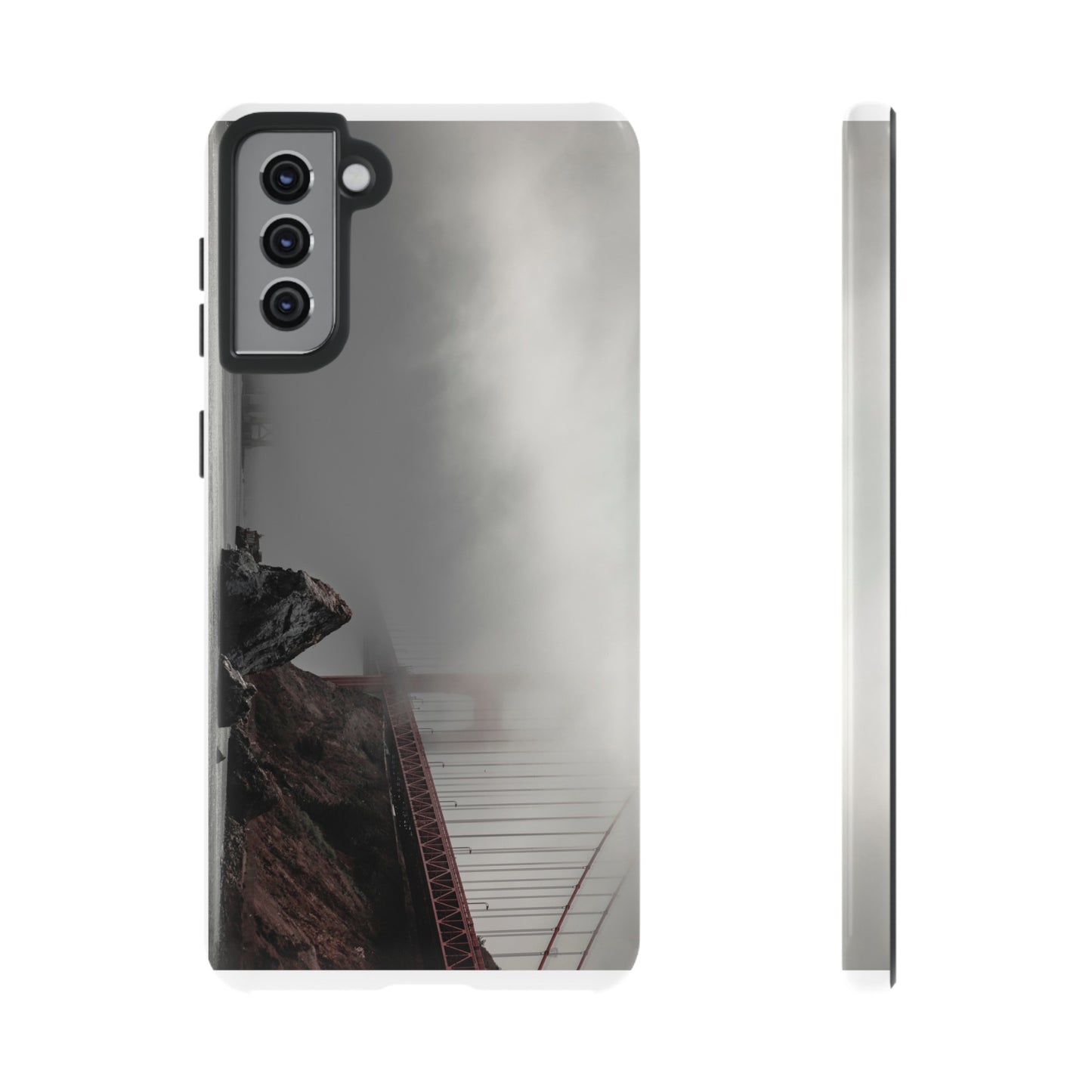 Veiled in Mist: The Golden Gate Bridge - Phone Case