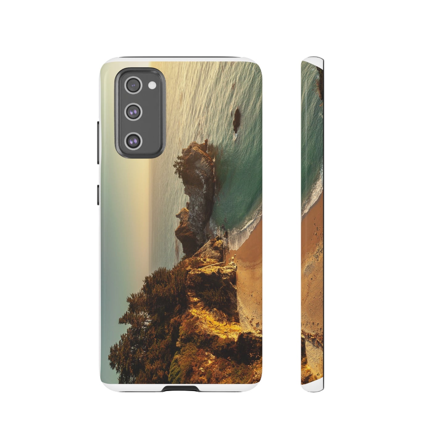 Golden Embrace: McWay Cove at Sunset - Phone Case