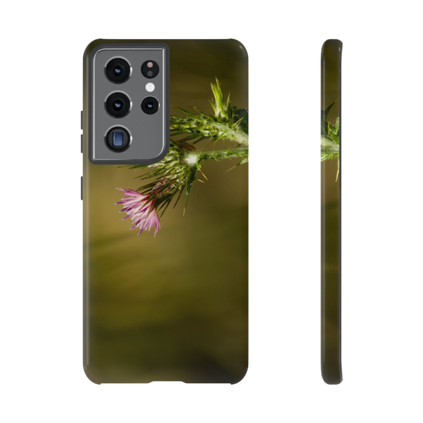 Solitary Thistle's Promise - Phone Case