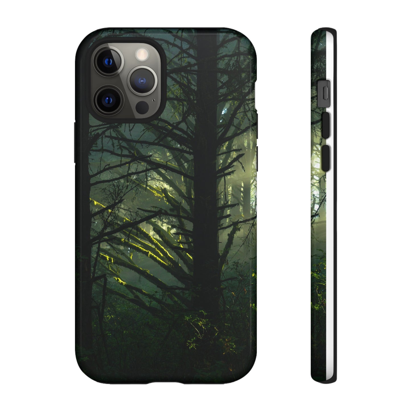 Forest Tapestry of Light and Shadow - Phone Case