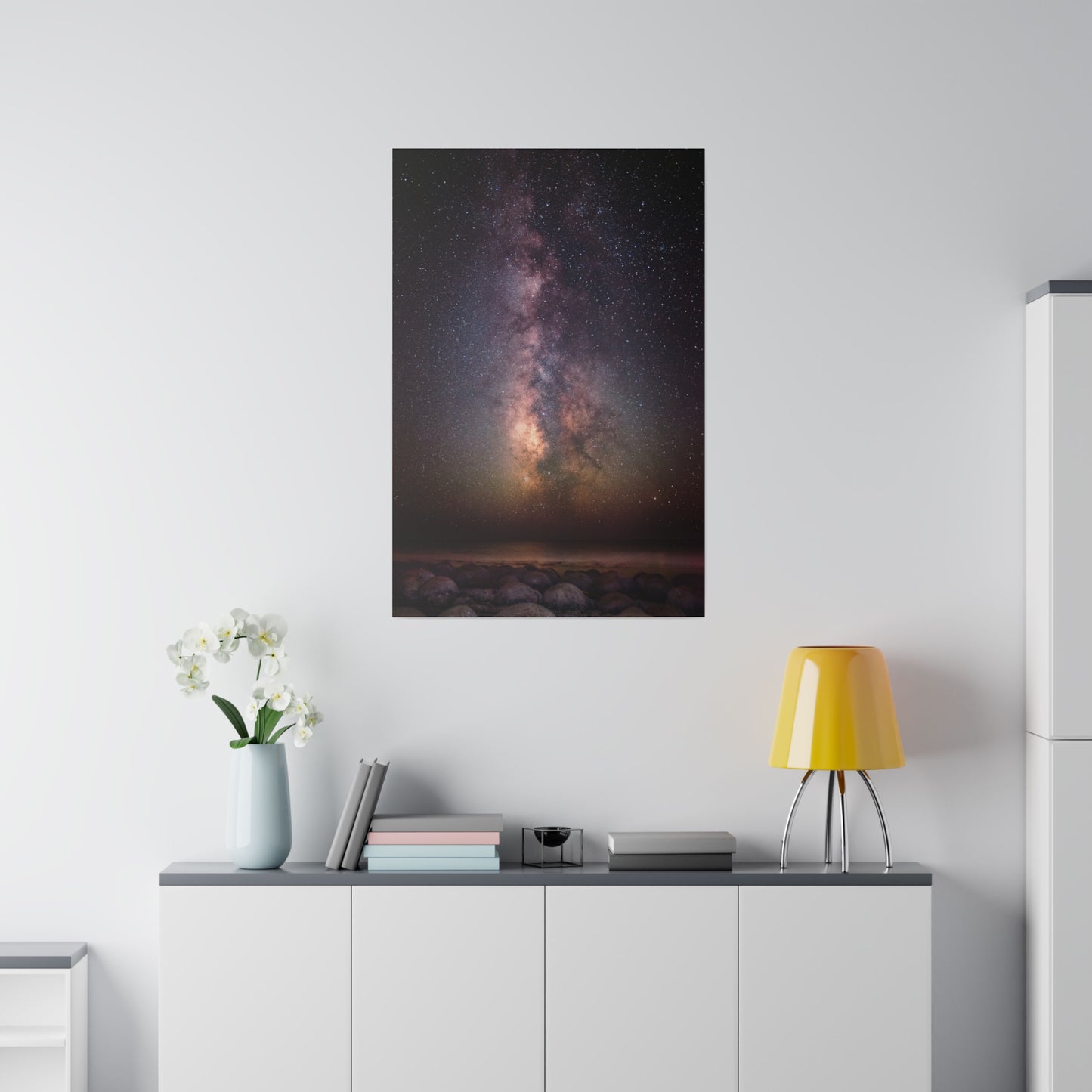 Milky Way Over Bowling Ball Beach - Canvas