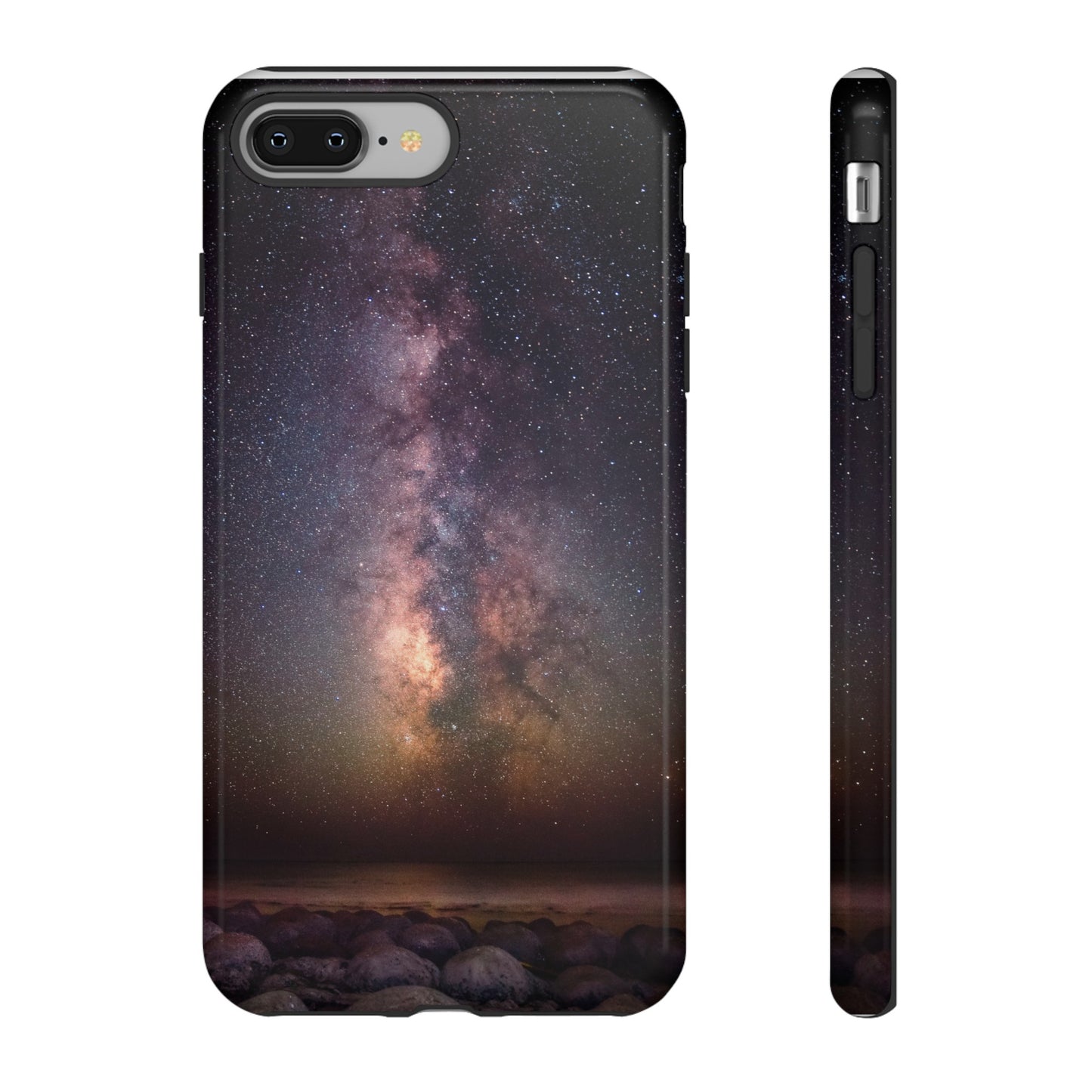 Milky Way Over Bowling Ball Beach - Phone Case