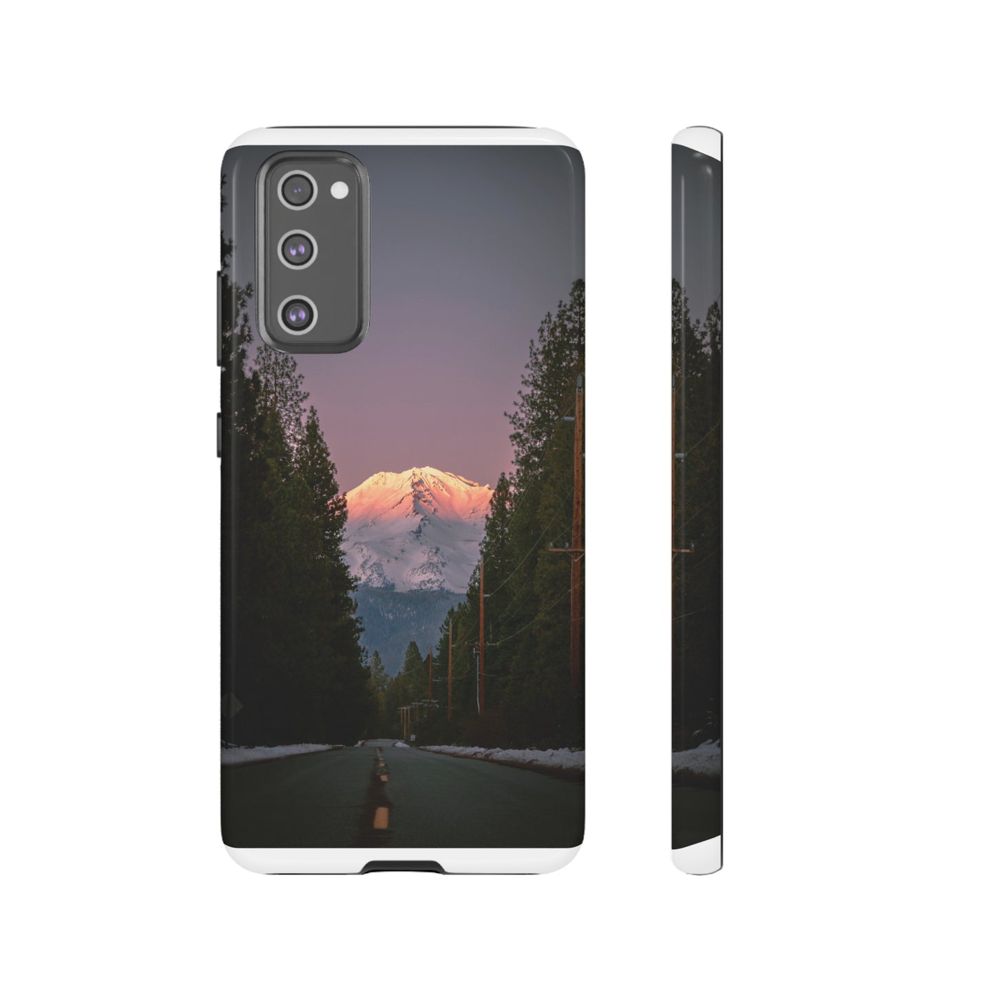 Setting Sun Over Mt. Shasta - Phone Case