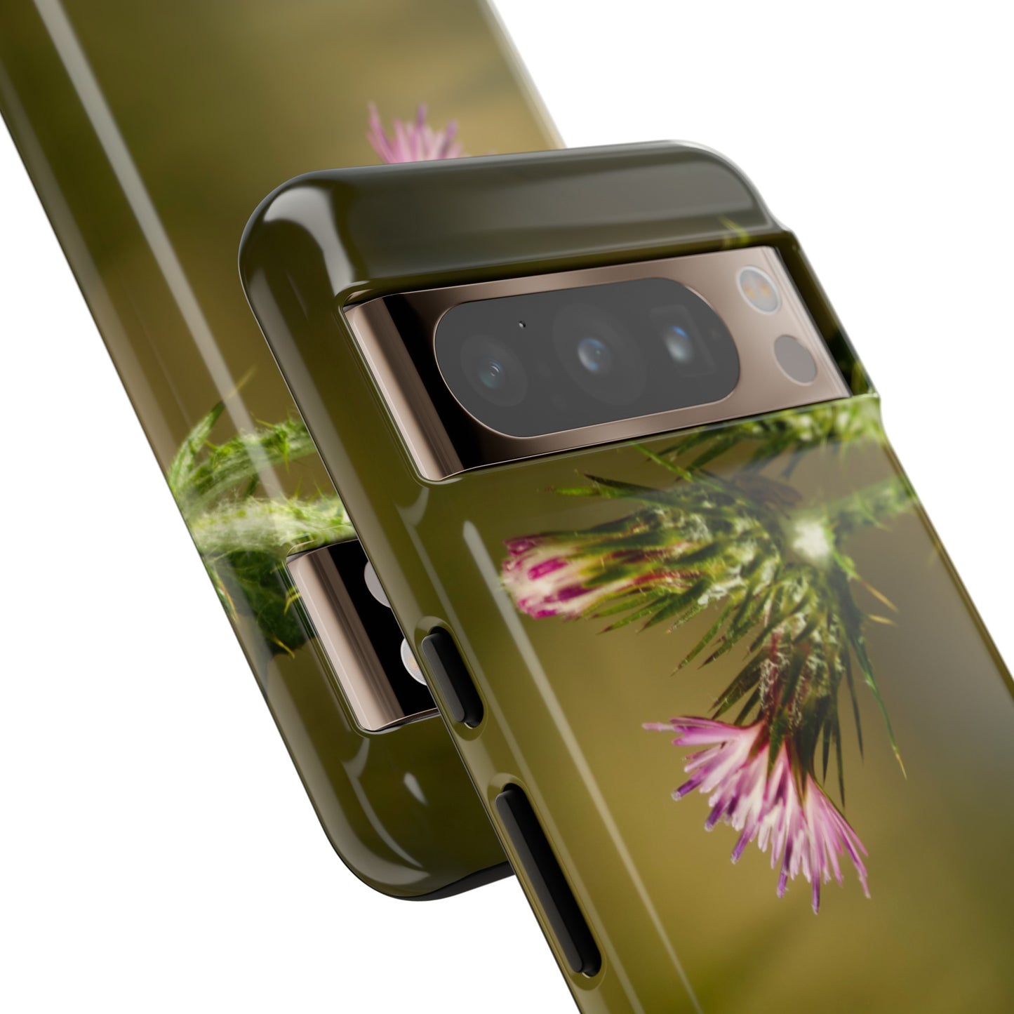 Solitary Thistle's Promise - Phone Case