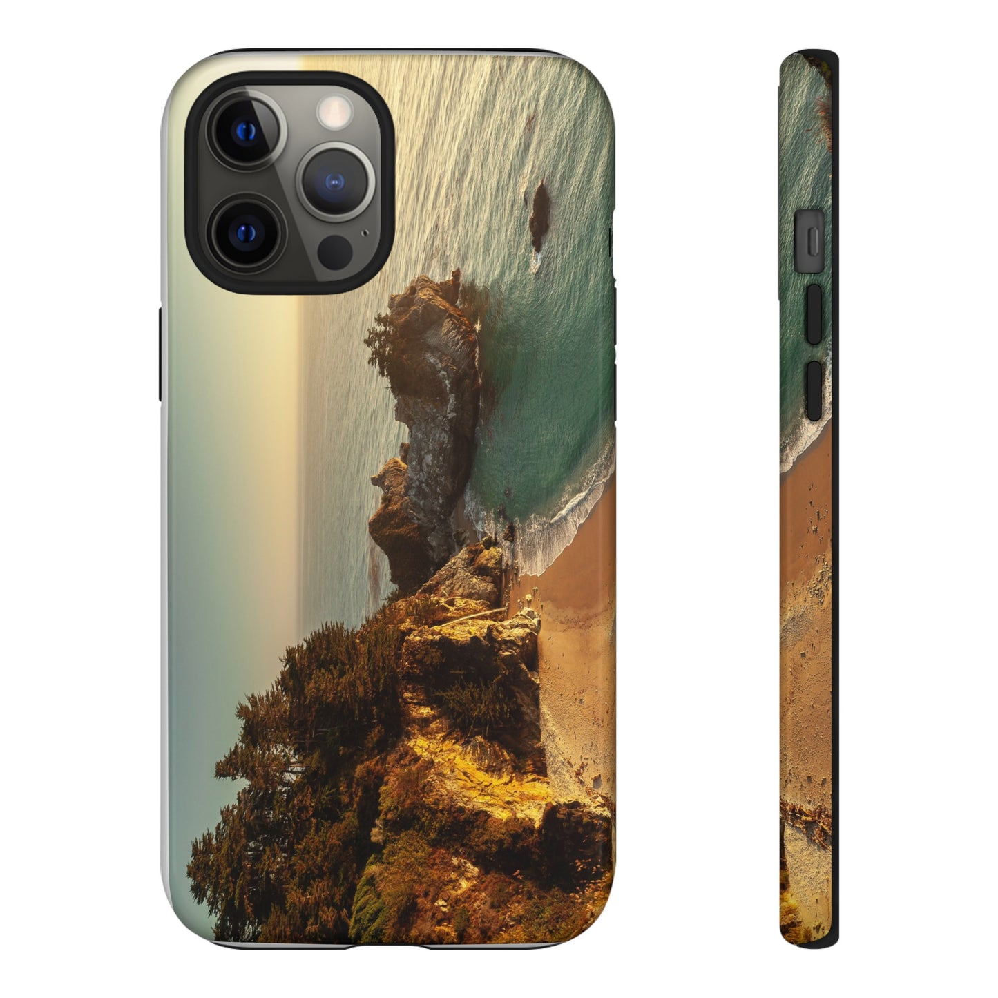 Golden Embrace: McWay Cove at Sunset - Phone Case