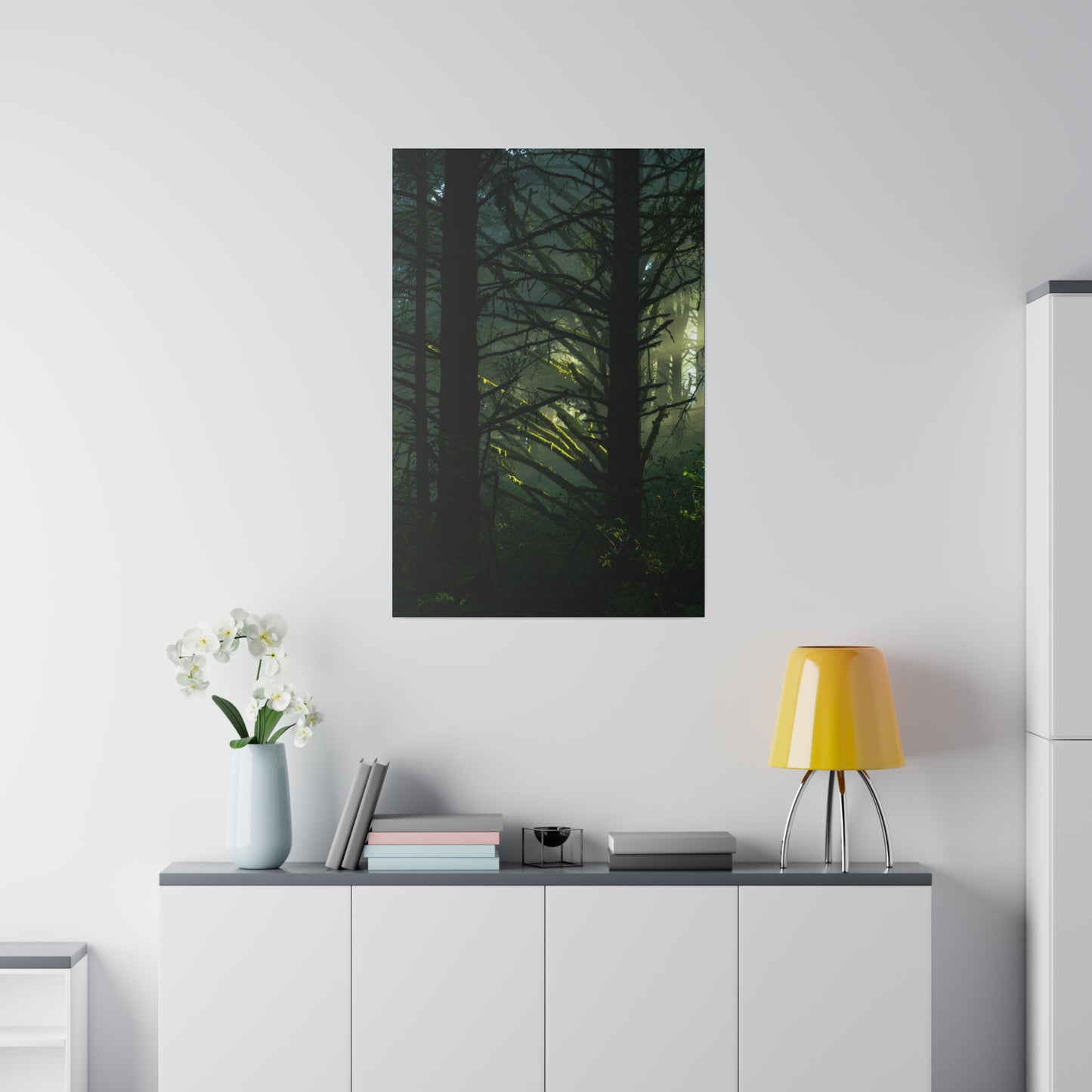 Forest Tapestry of Light and Shadow - Canvas