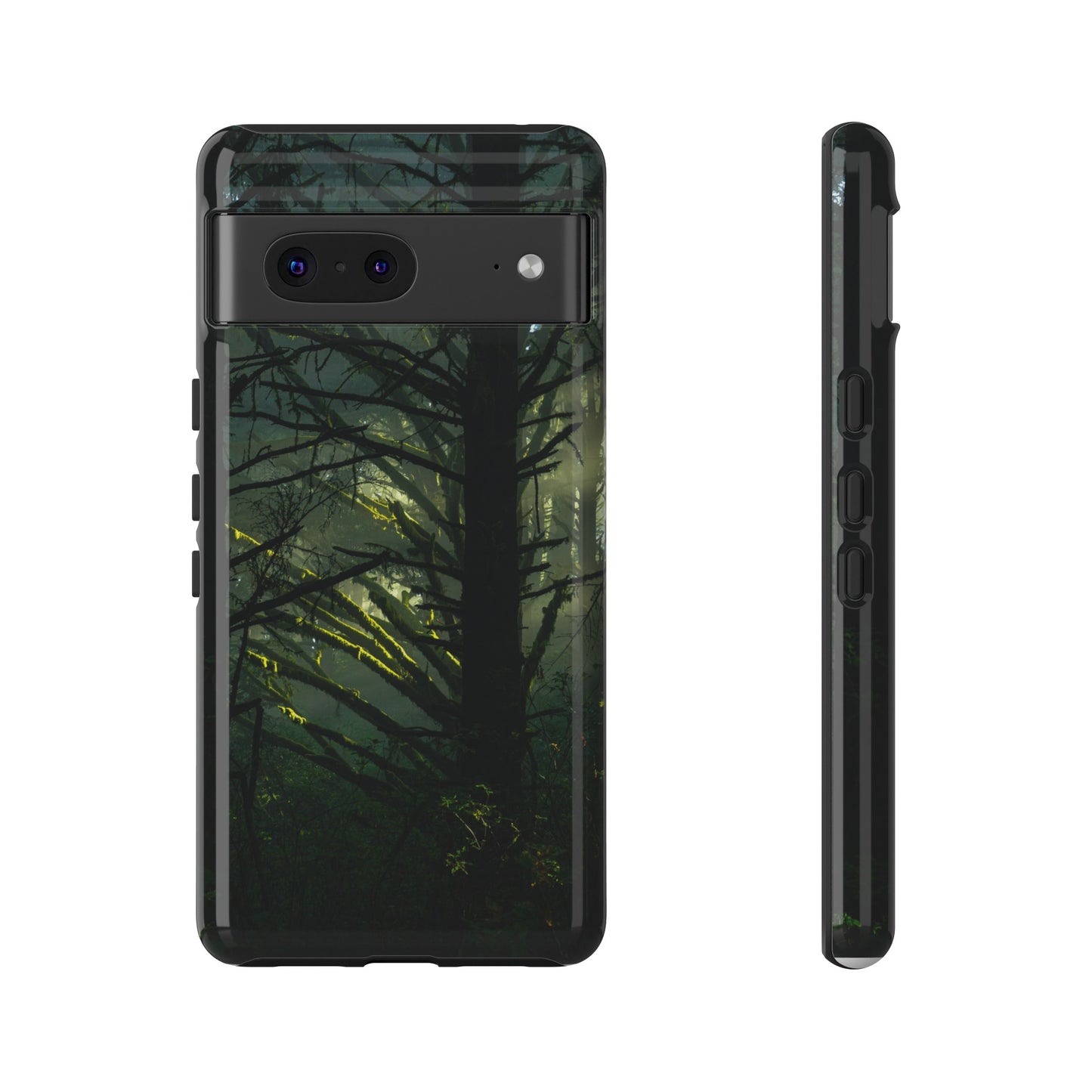 Forest Tapestry of Light and Shadow - Phone Case