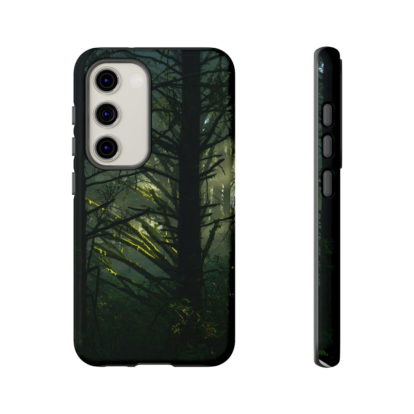 Forest Tapestry of Light and Shadow - Phone Case