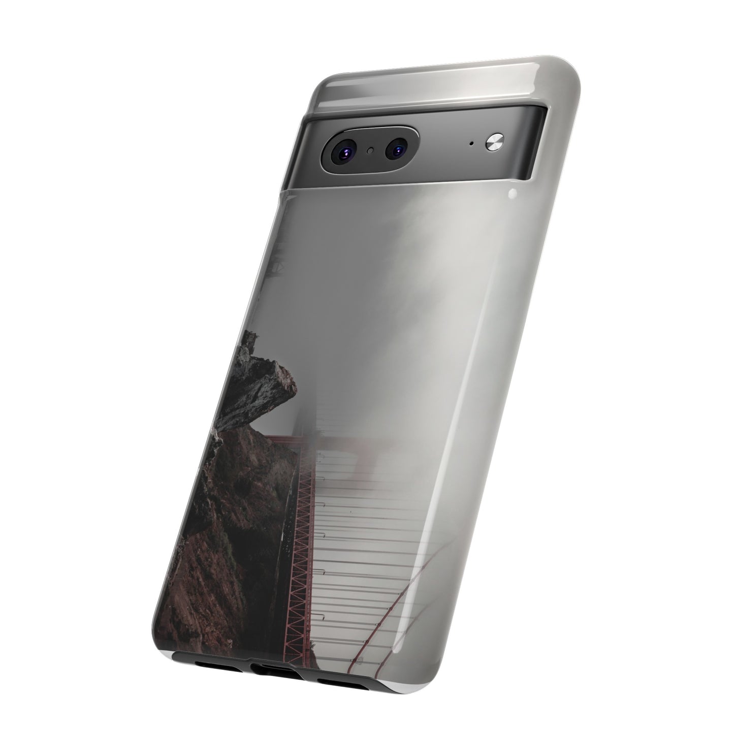 Veiled in Mist: The Golden Gate Bridge - Phone Case