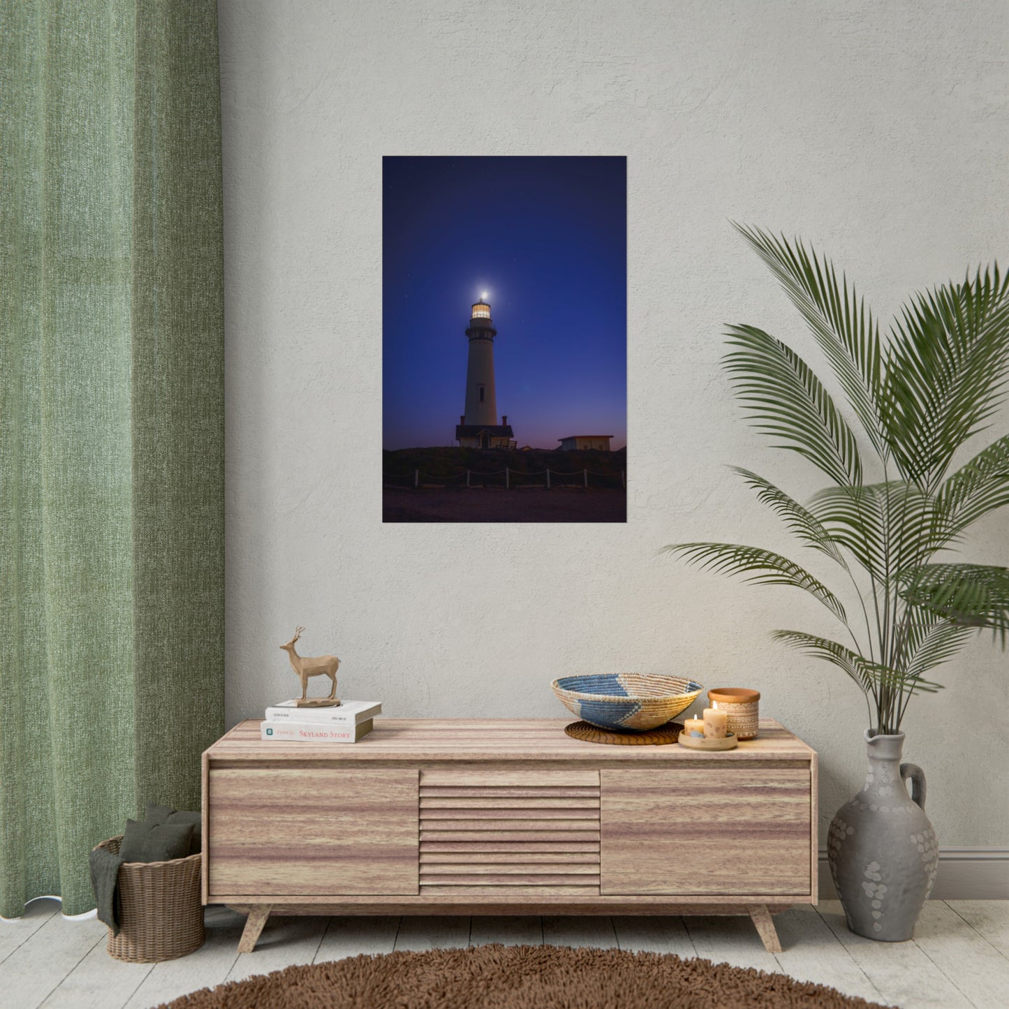 A Beacon of Light at Pigeon Point - Poster