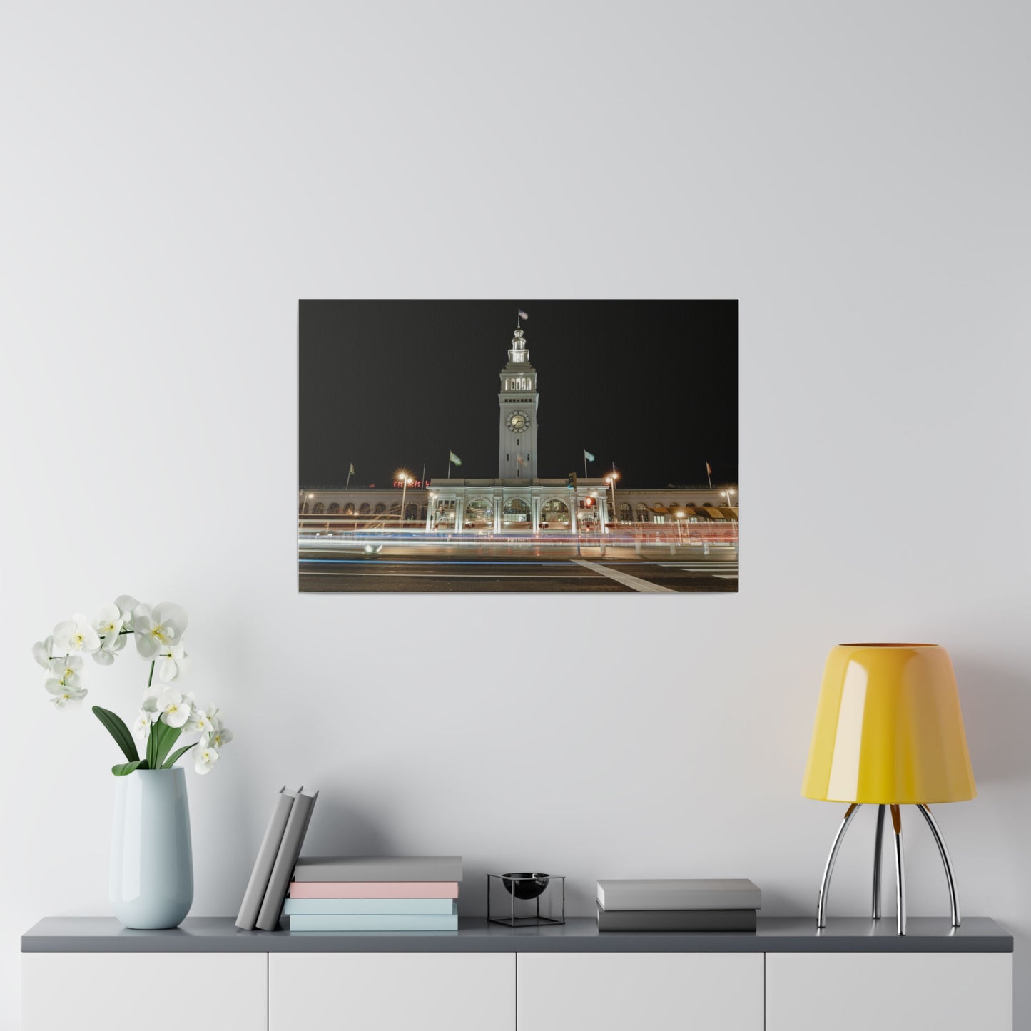 Ferry Building After Dark - Canvas