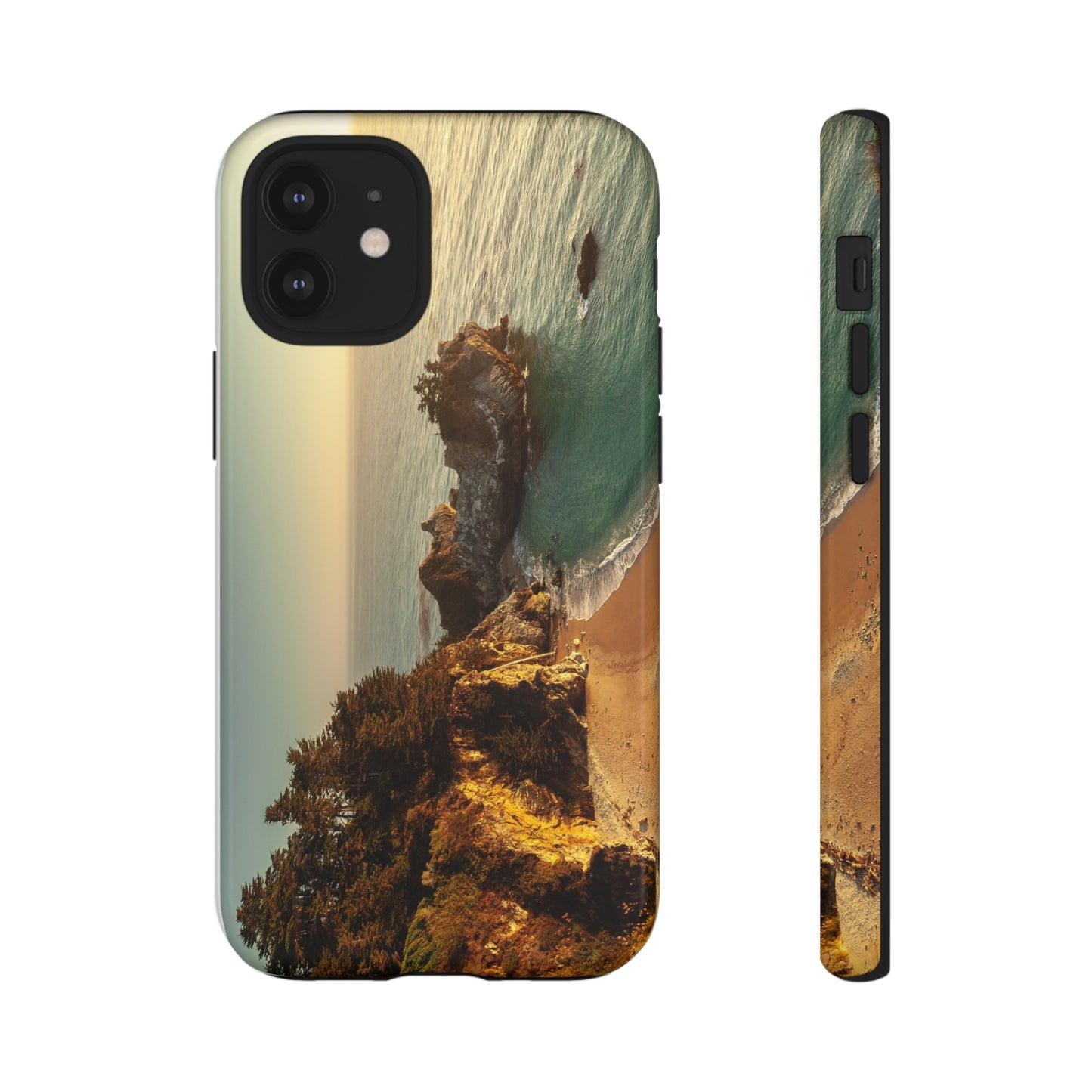 Golden Embrace: McWay Cove at Sunset - Phone Case