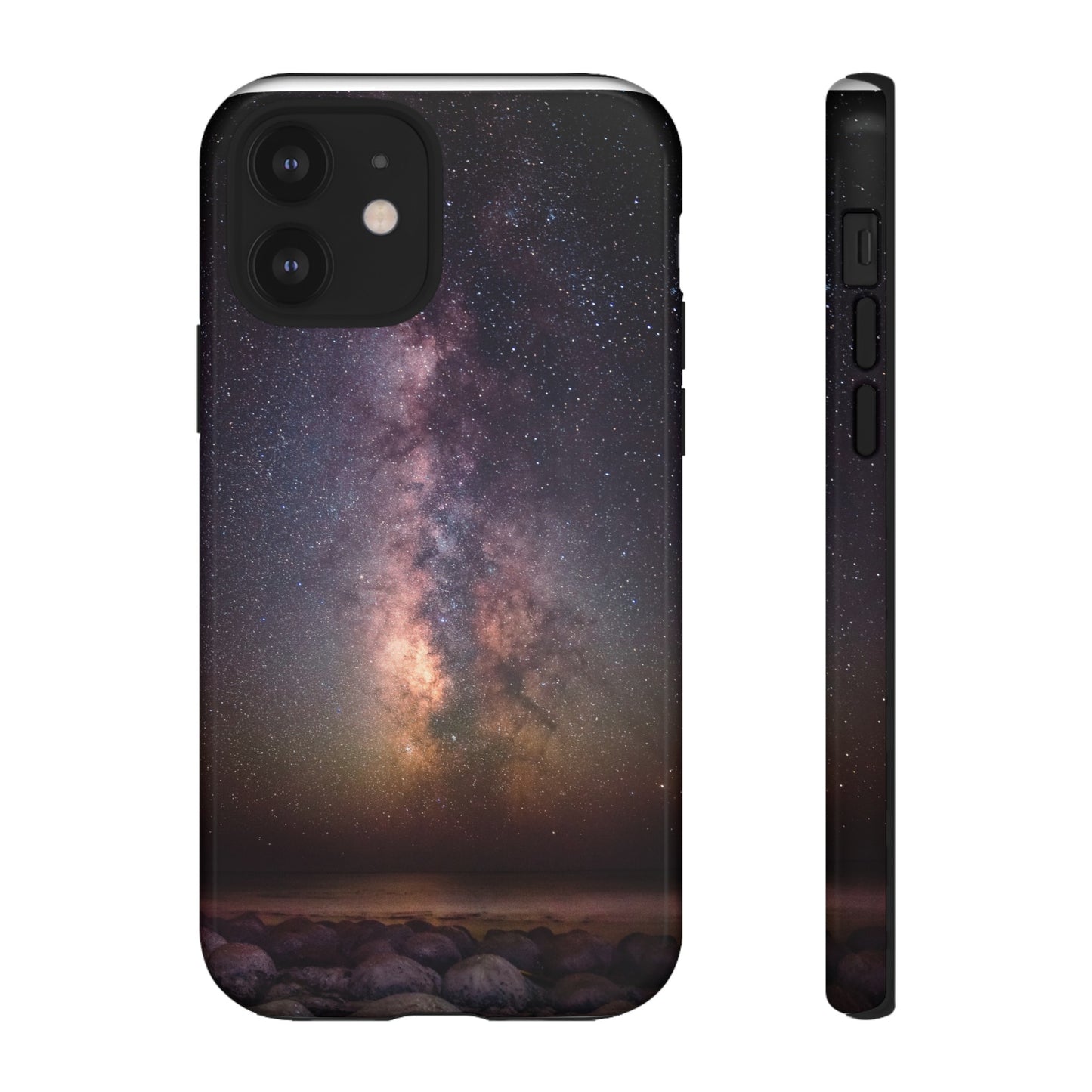 Milky Way Over Bowling Ball Beach - Phone Case