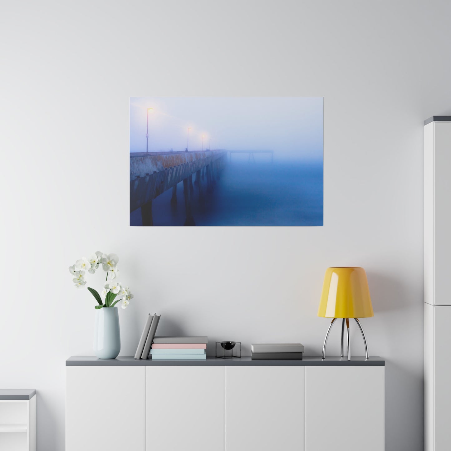 Vanishing Point: Pacifica Pier - Canvas