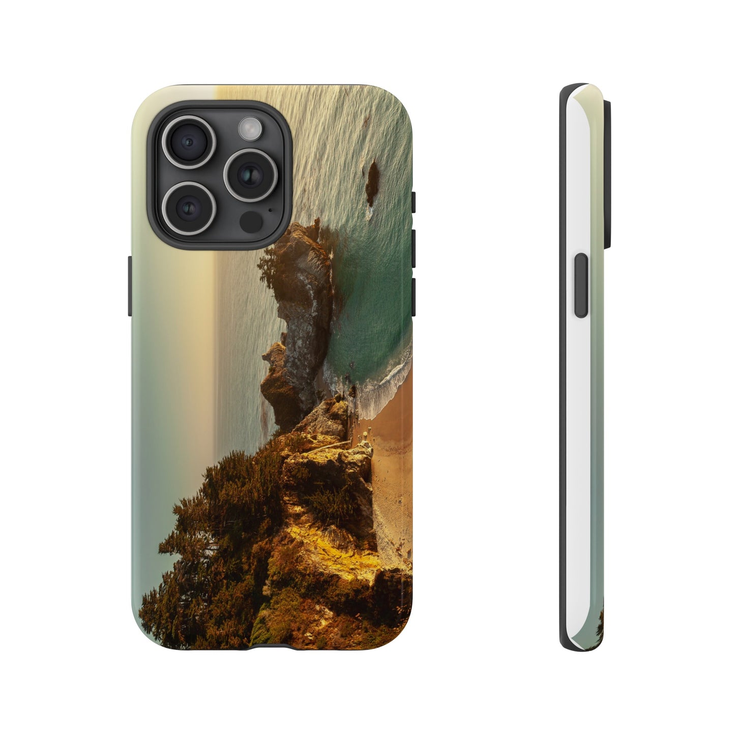 Golden Embrace: McWay Cove at Sunset - Phone Case